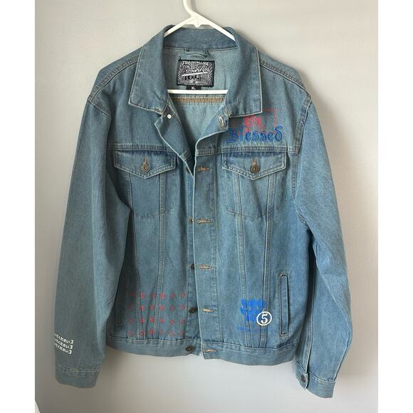 Brooklyn Cloth Other - Brooklyn Cloth Denim Graphic Jacket Size XL